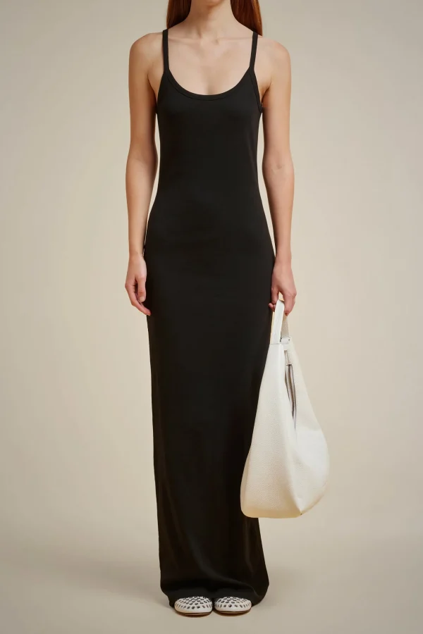 Shop Liviana conti Abito Grigio Chiaro Melang | Nero