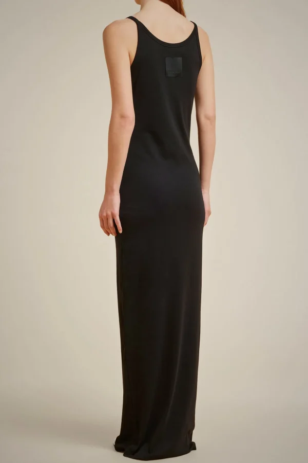 Shop Liviana conti Abito Grigio Chiaro Melang | Nero