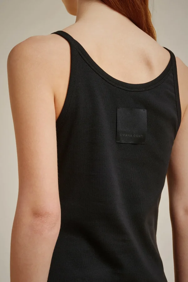 Shop Liviana conti Abito Grigio Chiaro Melang | Nero