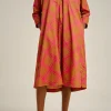 Clearance Liviana conti Abito Collo Camicia Check Nocciolata