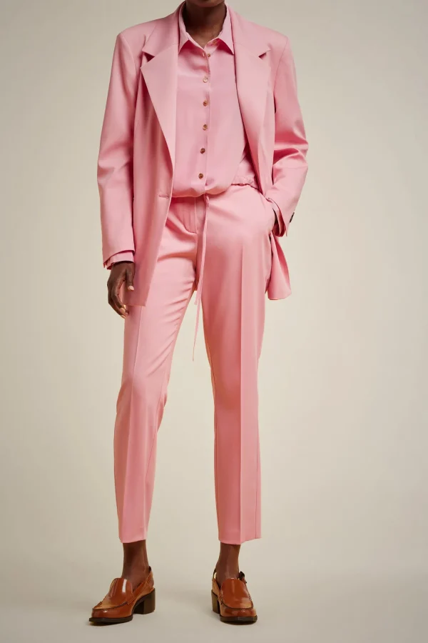 Online Liviana conti Blazer Doppiopetto Rosa Ruby | Marea | Latte D'Avena