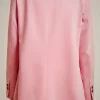 Online Liviana conti Blazer Doppiopetto Rosa Ruby | Marea | Latte D'Avena