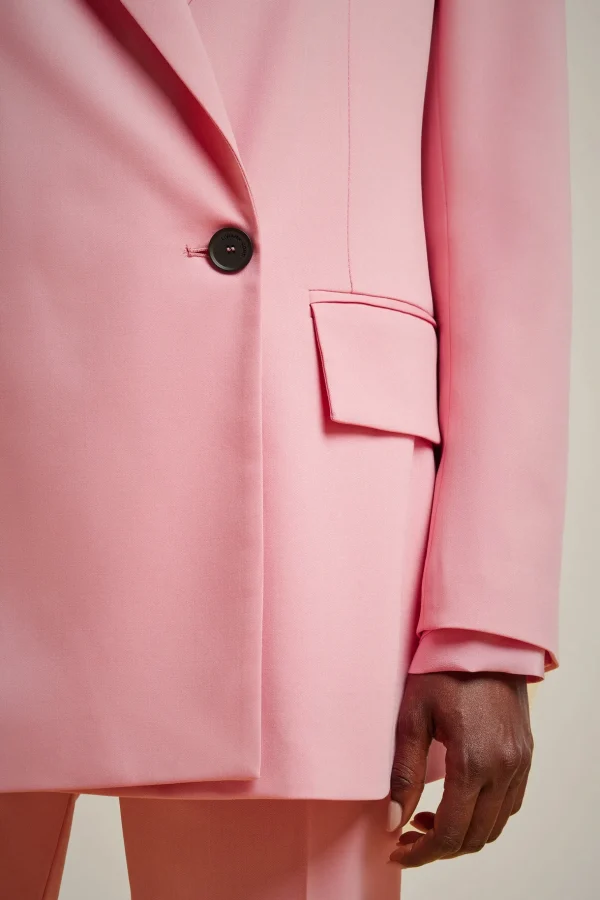 Online Liviana conti Blazer Doppiopetto Rosa Ruby | Marea | Latte D'Avena