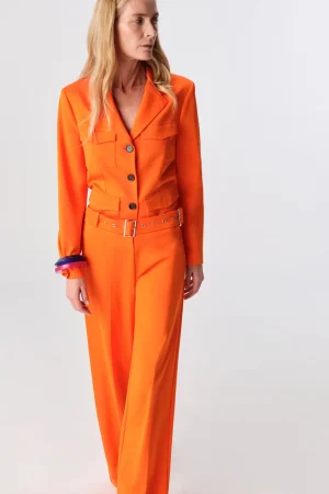 Outlet Liviana conti Blazer Monopetto Mandarino | Nero