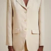 blazer_monopetto_2.webp Store Liviana conti Blazer Monopetto Mango | Latte D'Avena | Nero