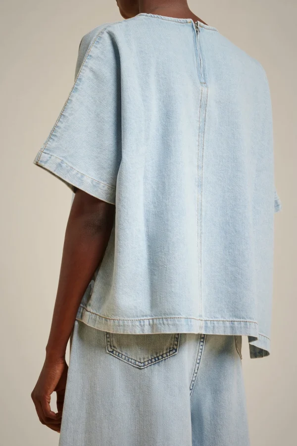 Best Liviana conti Blusa Denim Light Blue
