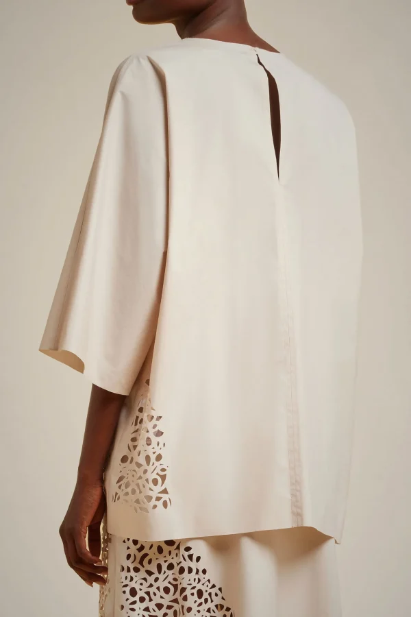 Best Liviana conti Blusa Bianco | Notte | Latte D'Avena | Nero
