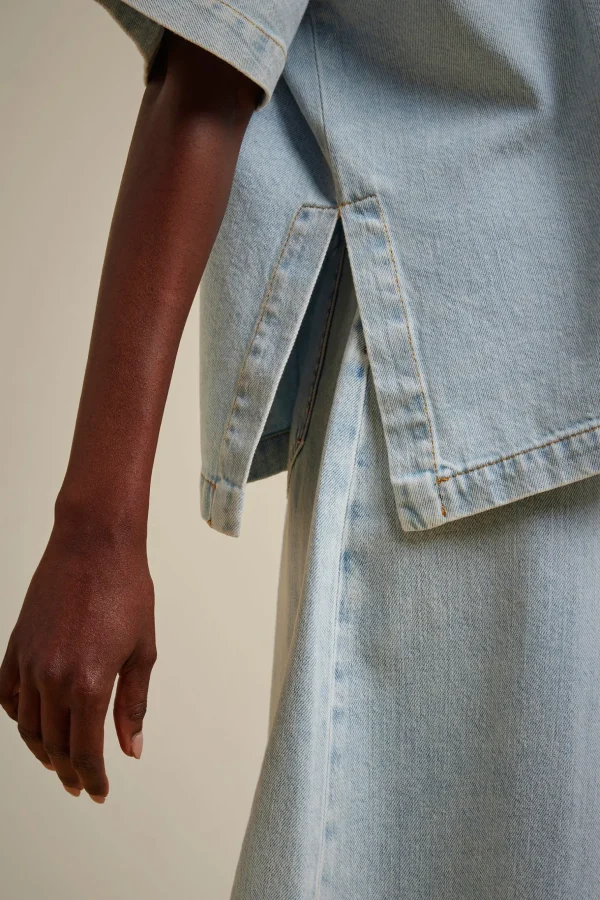 Best Liviana conti Blusa Denim Light Blue