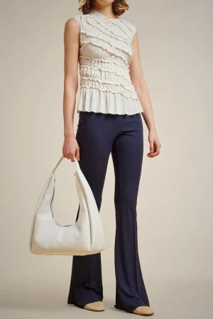 blusa_arricciata_0.webp Online Liviana conti Blusa Arricciata Pomice