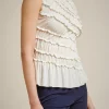 blusa_arricciata_1.webp Online Liviana conti Blusa Arricciata Pomice