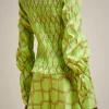 Outlet Liviana conti Blusa Arriccio Rete Lime/Argilla