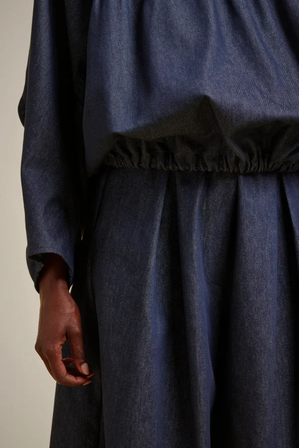 blusa_con_arricci_2.webp Best Liviana conti Blusa Con Arricci Notte