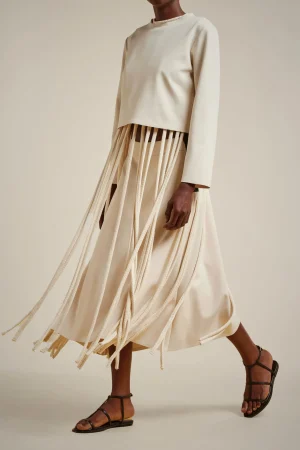 blusa_manica_lunga_0.webp Online Liviana conti Blusa Manica Lunga Latte D'Avena