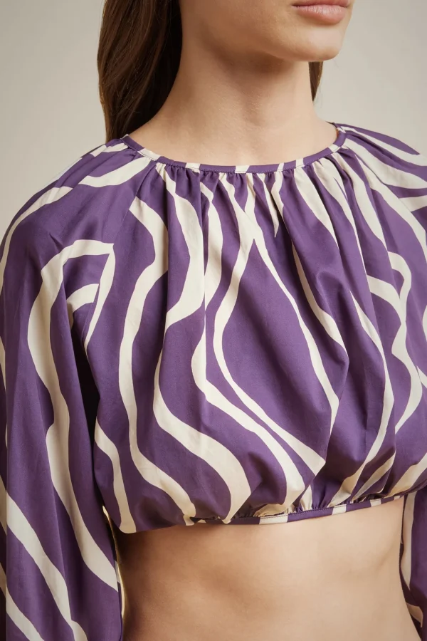 blusa_schiena_nuda_2.webp Store Liviana conti Blusa Schiena Nuda Venatura Bacca