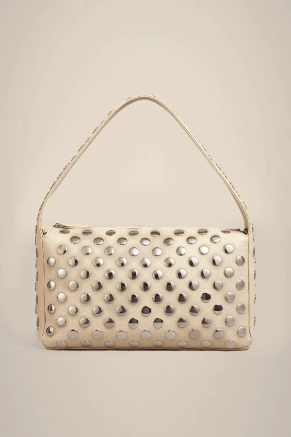 Shop Liviana conti Borsa Spalla Borchie Argilla | Nero