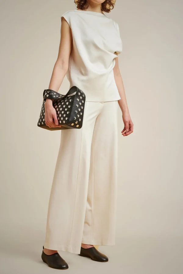 Shop Liviana conti Borsa Spalla Borchie Argilla | Nero