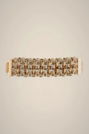 Online Liviana conti Bracciale Maglia Argento/Oro