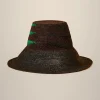 Fashion Liviana conti Bucket Rafia Nero/Moro/Aloe