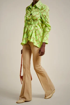 camicia_0-3.webp Cheap Liviana conti Camicia Rete Lime/Argilla
