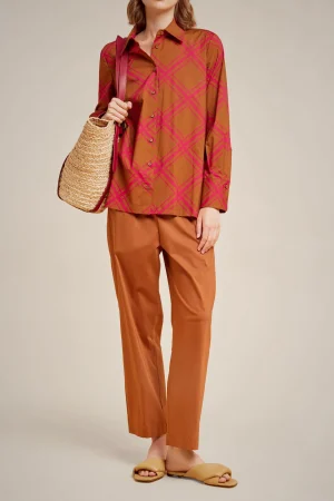 camicia_0-6.webp New Liviana conti Camicia Check Nocciolata