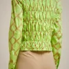Shop Liviana conti Camicia Arriccio Rete Lime/Argilla