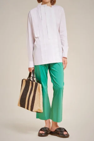Flash Sale Liviana conti Camicia Con Tulle Bianco