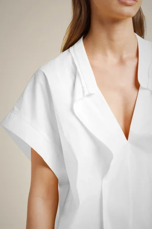 Best Sale Liviana conti Camicia Con Volant Bianco | Corno | Crazy Lemon | Geranio