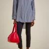 camicia_over_0-4.webp Flash Sale Liviana conti Camicia Over Riga Blu/Azzurra