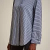 camicia_over_1-4.webp Flash Sale Liviana conti Camicia Over Riga Blu/Azzurra