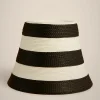 Hot Liviana conti Cappello Cloche Nero/Latte D'Avena