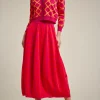 Store Liviana conti Cardigan Jacquard Rete Fuxia/Mango | Rete Corno/Bianco