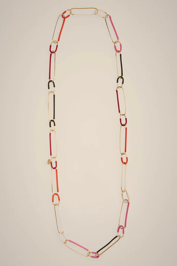 collana_3.webp Best Liviana conti Collana Bianco/Oro | Arancio/Fuxia/Panna