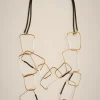 Cheap Liviana conti Collana Lunga Nero/Bianco/Oro