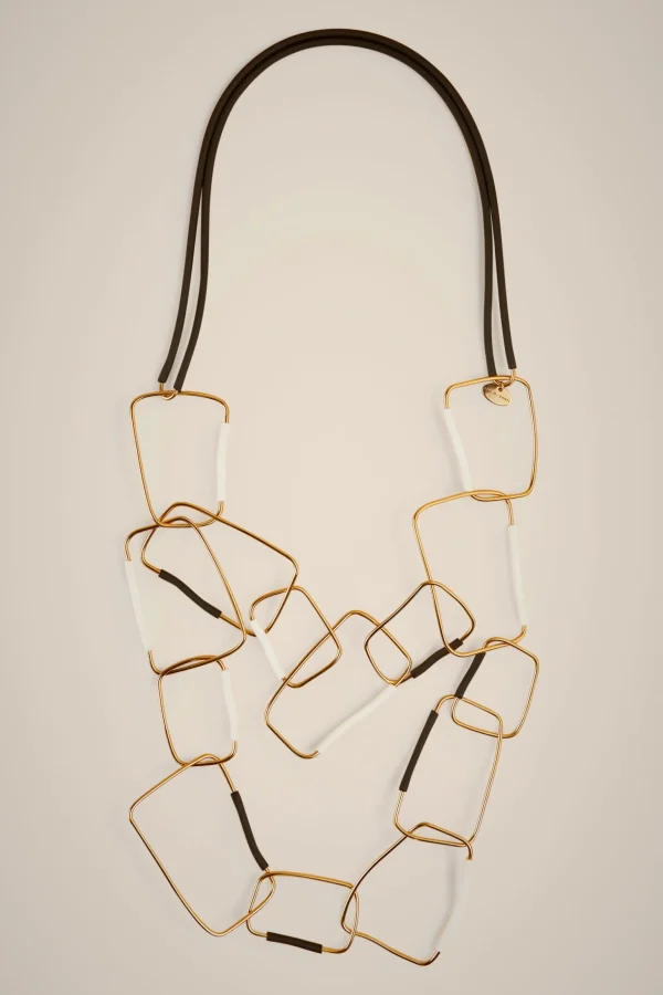 Cheap Liviana conti Collana Lunga Nero/Bianco/Oro