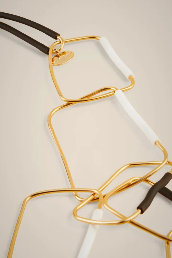 Cheap Liviana conti Collana Lunga Nero/Bianco/Oro