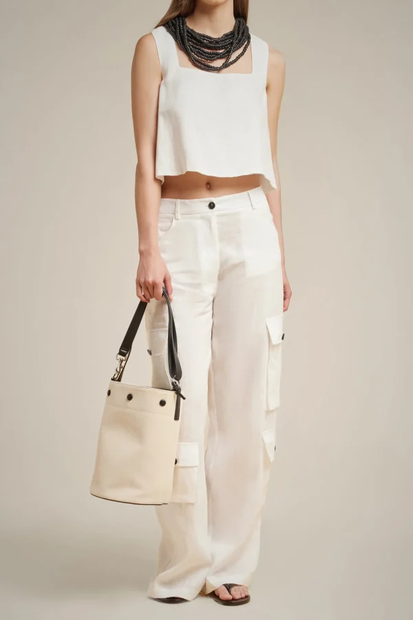 crop_top_0.webp Outlet Liviana conti Crop Top Bianco | Nero