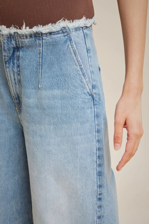 Hot Liviana conti Cropped Jeans Denim Light Blue