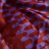 Store Liviana conti Foulard Stampa Onde Onde Ruggine/Uva