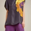 Discount Liviana conti Foulard/ T-Shirt Viola Tricolor