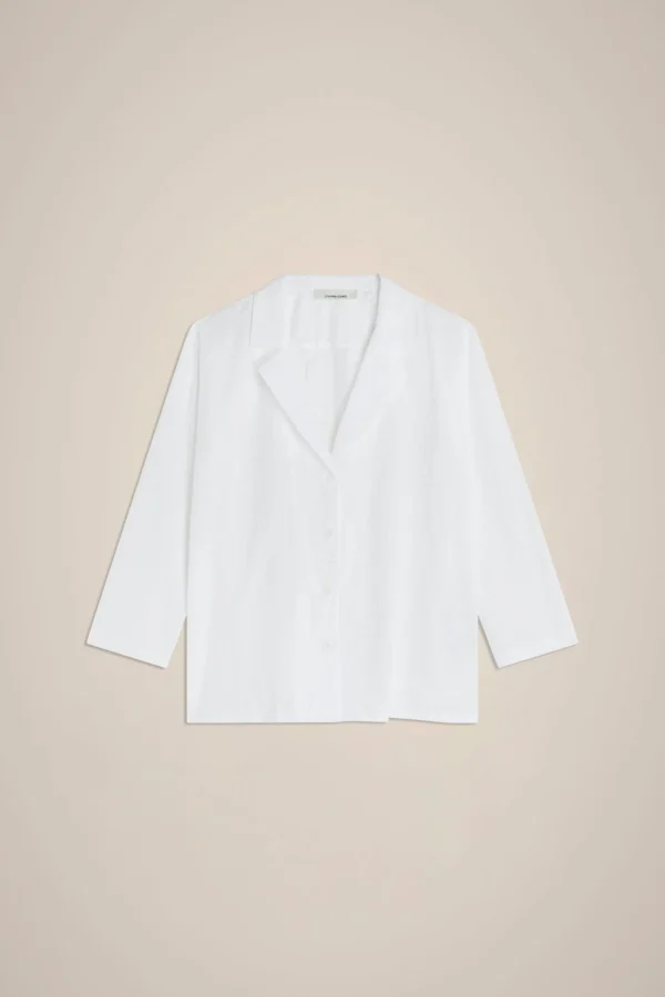 giacca_con_rever_4.webp Clearance Liviana conti Giacca Con Rever Ricamo Logo Ossido | Logo Bianco/Corno