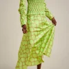 Shop Liviana conti Gonna Rete Lime/Argilla | Rete Marea/Bianco