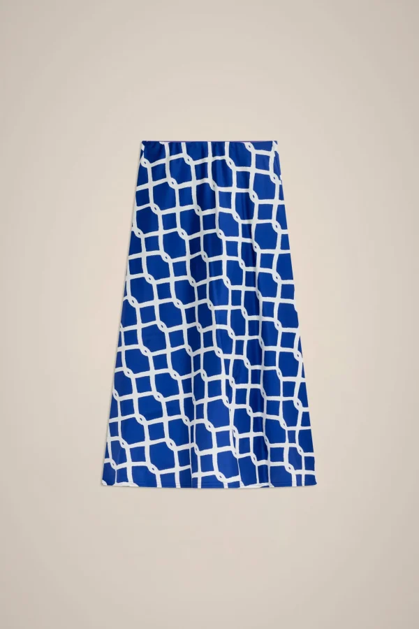 Shop Liviana conti Gonna Rete Lime/Argilla | Rete Marea/Bianco