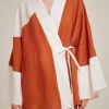 kimono_corto_4.webp Hot Liviana conti Kimono Corto Graffito Nero/Bianco | Pois Ruggine/Bianco
