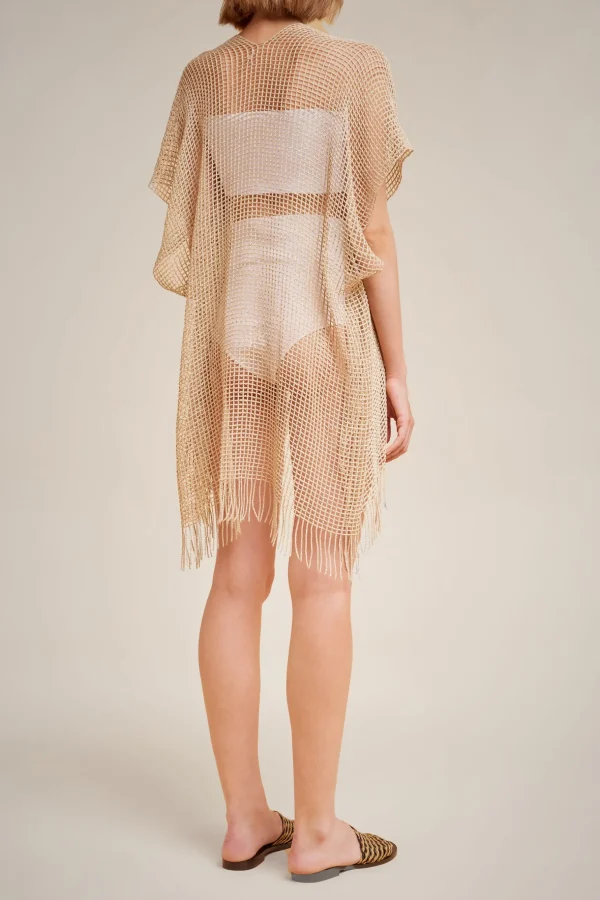 kimono_rete_laminata_1.webp Discount Liviana conti Kimono Rete Laminata Oro
