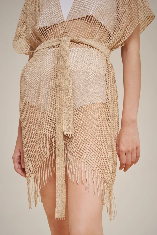 kimono_rete_laminata_2.webp Discount Liviana conti Kimono Rete Laminata Oro
