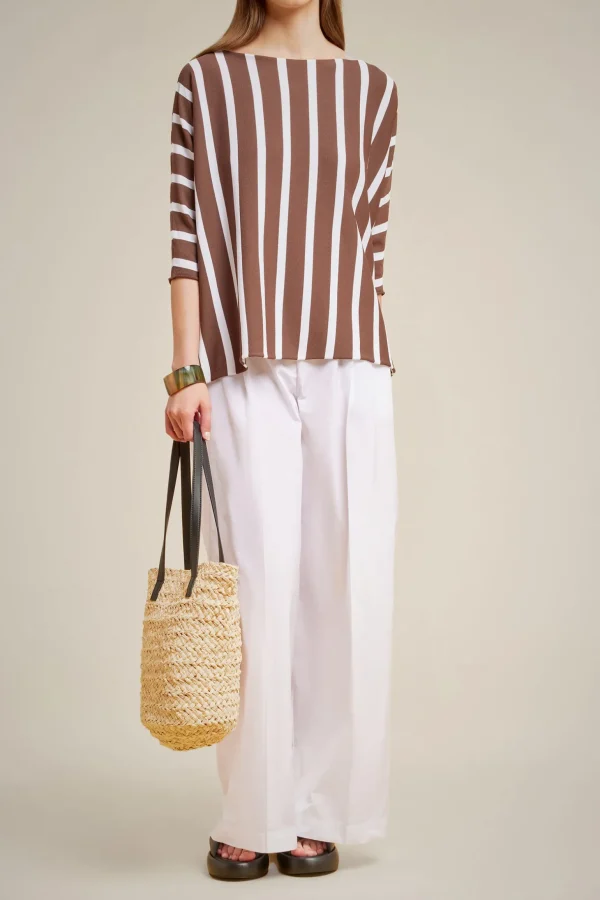 maglia_assimmetrica_0.webp Fashion Liviana conti Maglia Assimmetrica Ebano/Bianco | Nero