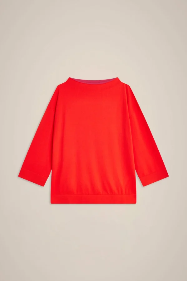 Fashion Liviana conti Maglia Bordi Double Bianco/Corno | Bacca Di Goji/Fuxia | Notte/Uva | Notte