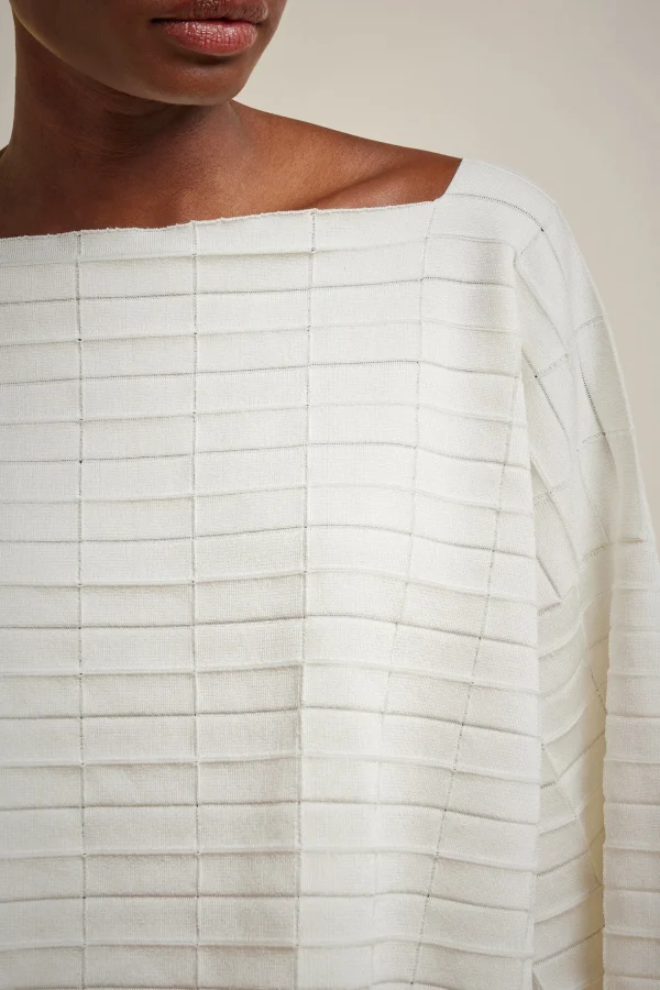 maglia_geometrica_2.webp Cheap Liviana conti Maglia Geometrica Bianco | Nero