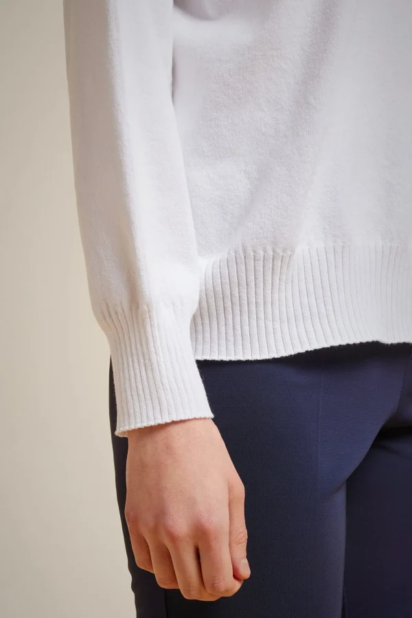 maglia_over_frontba_3.webp New Liviana conti Maglia Over Front/Ba Bianco | Marea | Notte