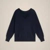 maglia_over_frontba_5.webp New Liviana conti Maglia Over Front/Ba Bianco | Marea | Notte